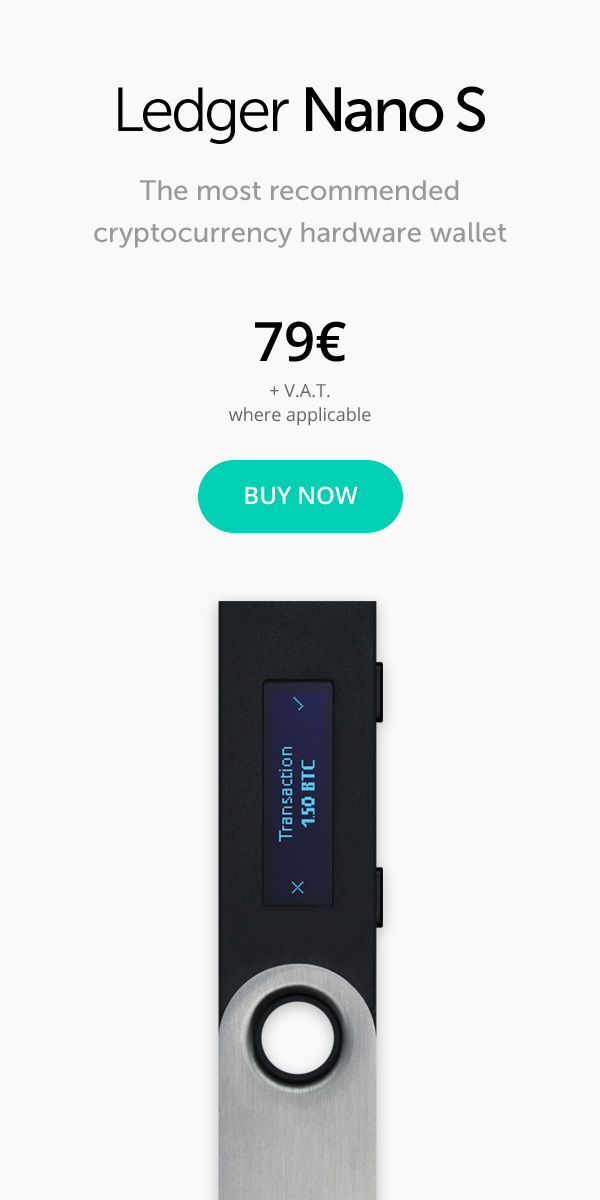 Ledger Nano S - The secure hardware wallet